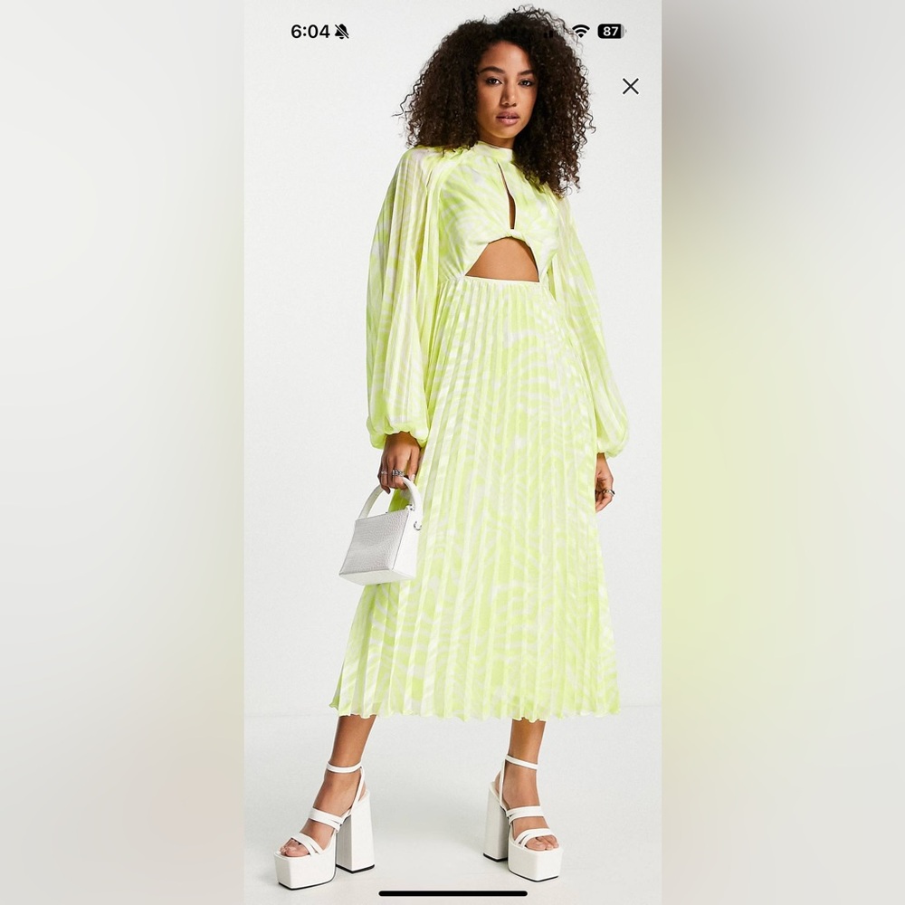 ASOS cut out midi